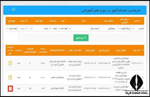 مراحل ثبت نام دوره آموزش طب سنتی سازمان فنی حرفه ای